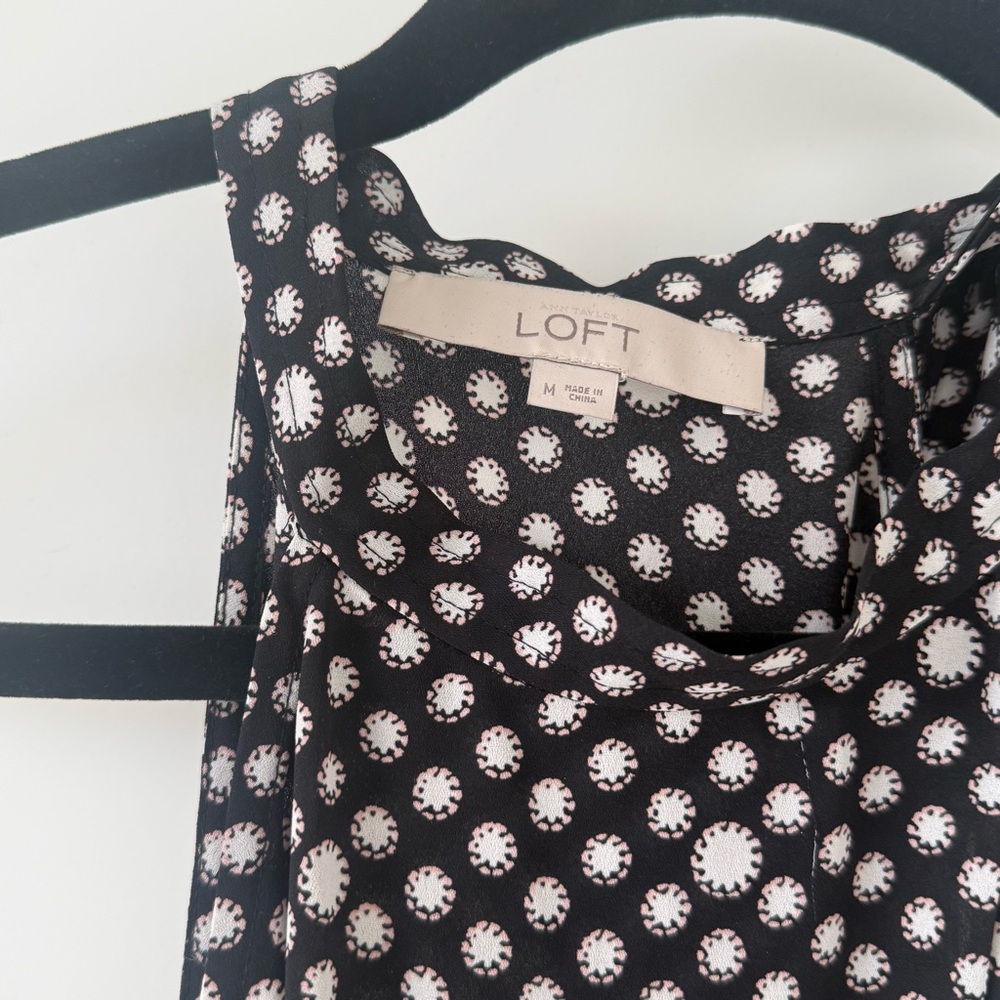 Last Chance - LOFT Monochrome Sleeveless Top - Picture 2 of 5